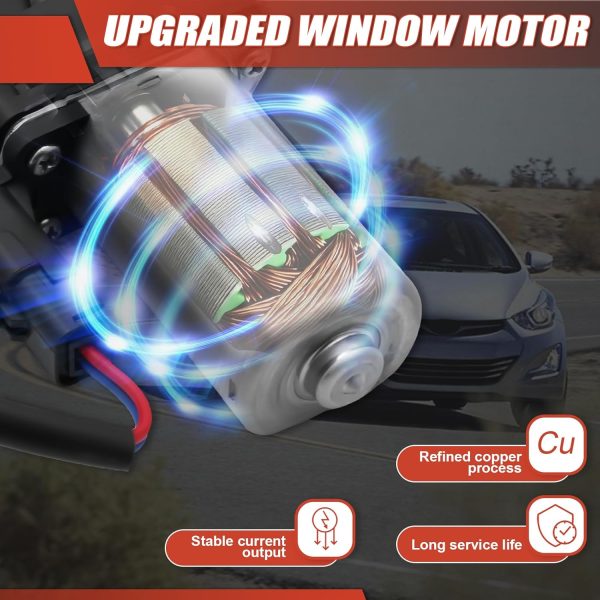 Hyundai Elantra Power Window Motor CCNLHZM Metal-3