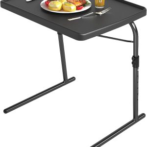 HXBOAUVS Folding TV Tray Metal Adjustable-0