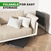 HXBOAUVS Folding TV Tray Metal Adjustable-5