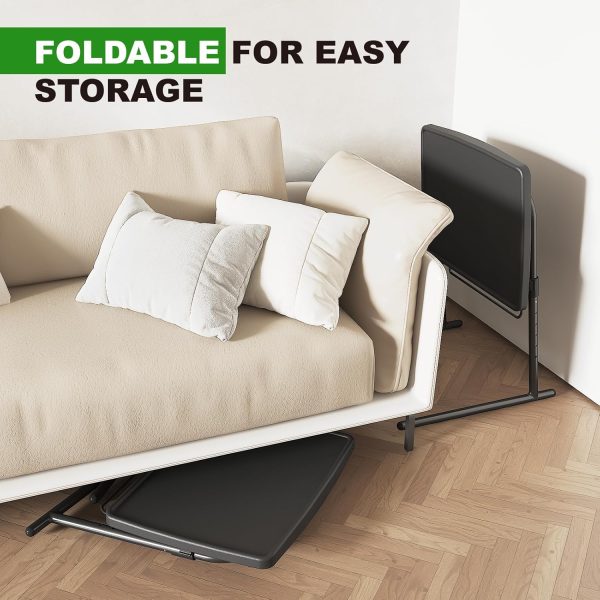 HXBOAUVS Folding TV Tray Metal Adjustable-5