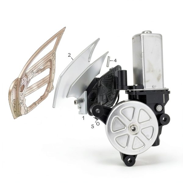 Rear Left Power Window Regulator Motor Hyundai Tucson 1.6L-4