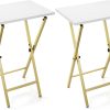 TV Tray Table Acovy Rustic Metal Wood Design-0
