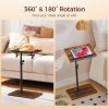 MahanCRIS TV Tray Rustic Brown Adjustable Height-5
