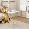 TV Tray Table Acovy Rustic Metal Wood Design-4