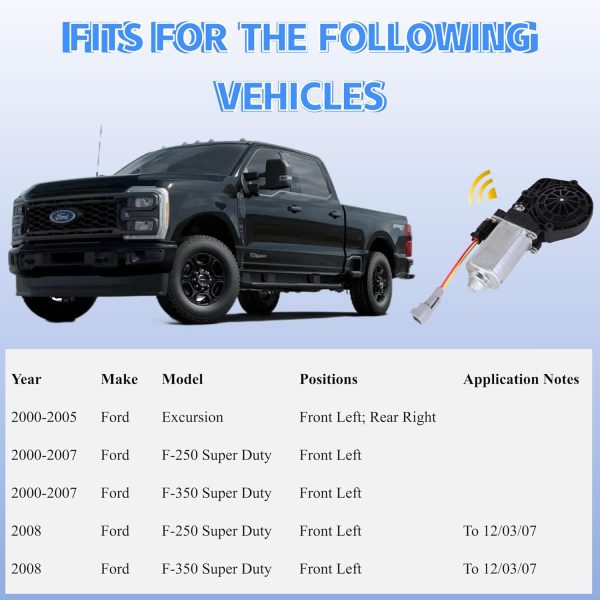 PANNUOSCS Power Window Motor for Ford Excursion-3