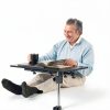 iABIFO Rotating C Shape Computer Desk Black Modern-5
