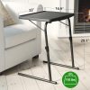 HXBOAUVS Folding TV Tray Metal Adjustable-2