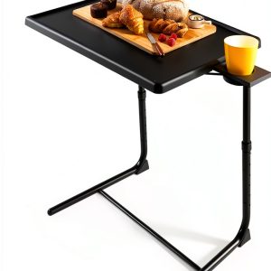 Foldable TV Tray LORYERGO Plastic Adjustable Table-0