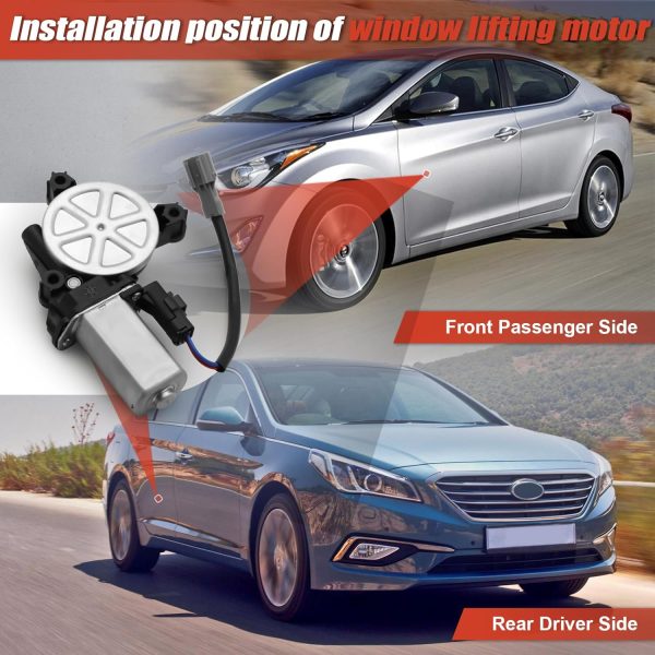 Hyundai Elantra Power Window Motor CCNLHZM Metal-2