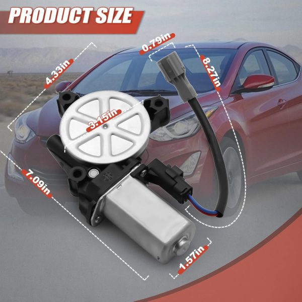 Hyundai Elantra Power Window Motor CCNLHZM Metal-6