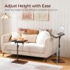 MahanCRIS TV Tray Rustic Brown Adjustable Height-3
