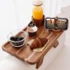 Acacia Wood Couch Arm Tray Table by Nnewvante-0