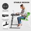 HXBOAUVS Folding TV Tray Metal Adjustable-4
