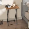 Folding TV Tray HOOBRO Modern Metal Design-7