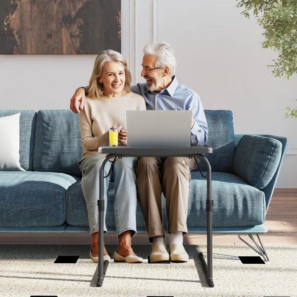 HXBOAUVS Folding TV Tray Metal Adjustable-1