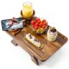 Acanacle Acacia Wood Couch Arm Tray TV Tray-0