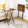 Folding TV Tray HOOBRO Modern Metal Design-1