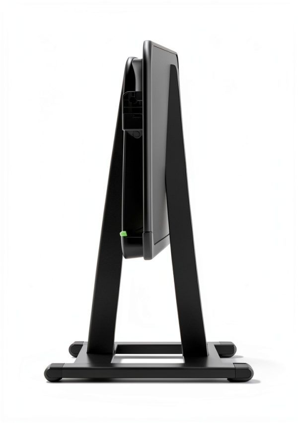 SAIJI Mobile TV Tray Table with Rolling Wheels-7