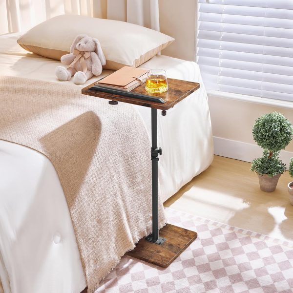 MahanCRIS TV Tray Rustic Brown Adjustable Height-6