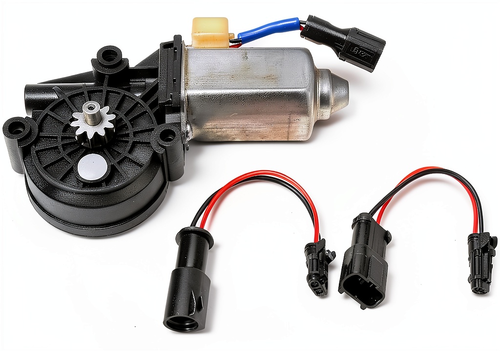Installing Dorman Power Window Lift Motor Replacement on a wooden workbench
