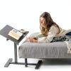 iABIFO Rotating C Shape Computer Desk Black Modern-4