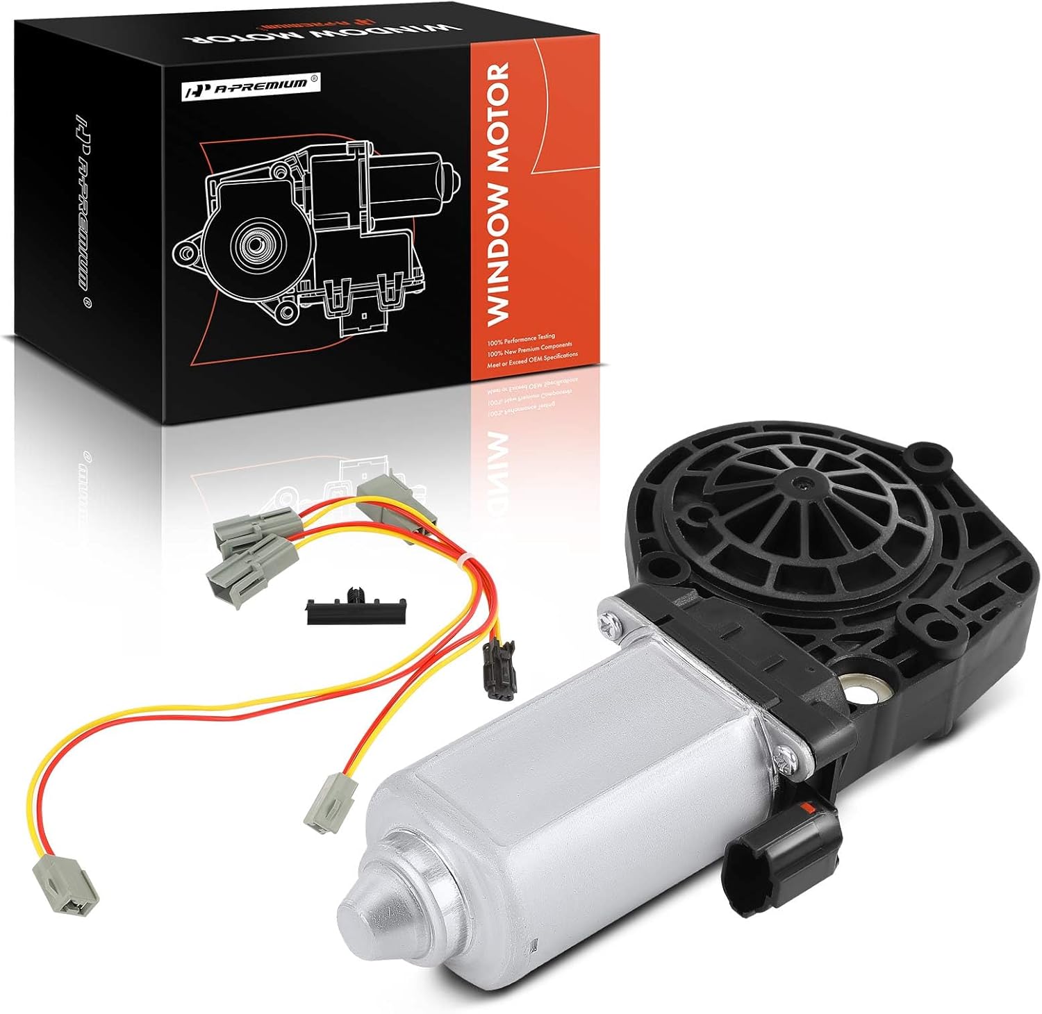 Installing Ford Mustang Power Window Motor A-Premium on a wooden bench