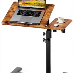 iABIFO Rustic Brown C‑Shape Laptop Stand-0