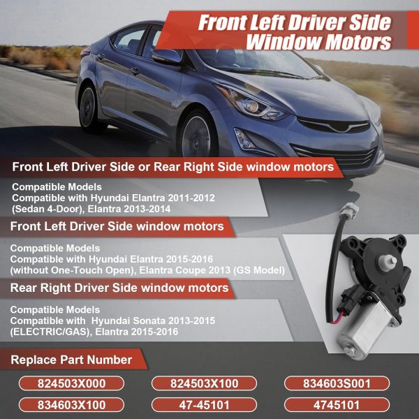 Hyundai Elantra Power Window Motor CCNLHZM Metal-1