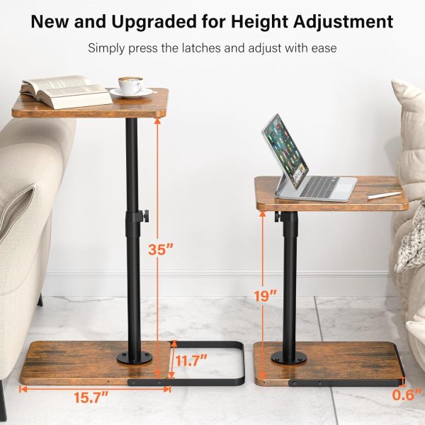 Dataroad Selead Adjustable TV Tray Table-1