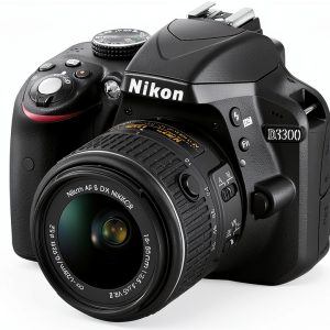 Nikon D3300 DSLR Camera with 18-55mm VR II Lens Black Refurbished-0