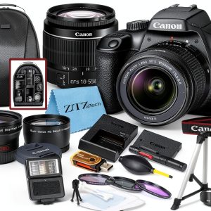 Canon EOS Rebel T100 DSLR Camera 18MP with EF‑S 18‑55mm Lens-0