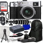 SSE X100VI Digital Camera Bundle Silver 40MP APS-C with 64GB Memory-0