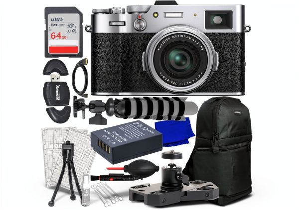 SSE X100VI Digital Camera Bundle Silver 40MP APS-C with 64GB Memory-0