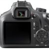 Canon EOS 4000D / Rebel T100 DSLR Camera w/EF-S 18-55mm f/3.5-5.6 Lens 3 Lens Kit Bundled with 128GB Memory + Wide Angle Lens + Telephoto Lens + Flash + More (Renewed) Black-1