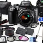 Canon EOS 2000D DSLR Bundle with 18-55mm Lens, 64GB Card, Tripod-0