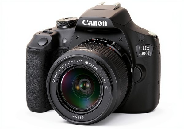 Canon EOS 2000D DSLR Camera Bundle with 18-55mm Lens, 64GB Card,-1