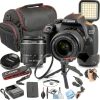 Canon EOS 2000D DSLR Camera Bundle with 18-55mm Lens, 64GB Card,-0