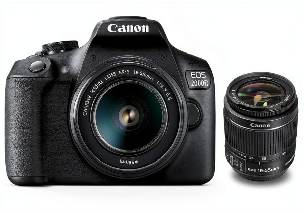 Canon EOS 2000D DSLR Camera with 18-55mm Lens, 64GB Card & Accessories-0